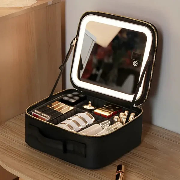 Torba za šminku sa LED ogledalom